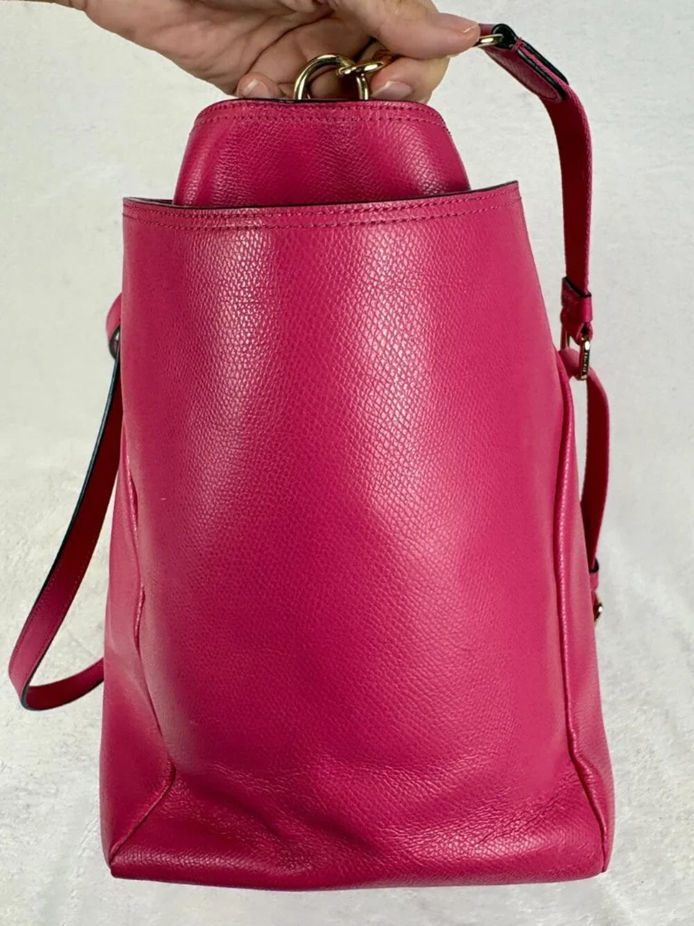 Coach Peyton Multifunction Baby Diaper Bag Dahlia Pink with Changing Pad/Charm